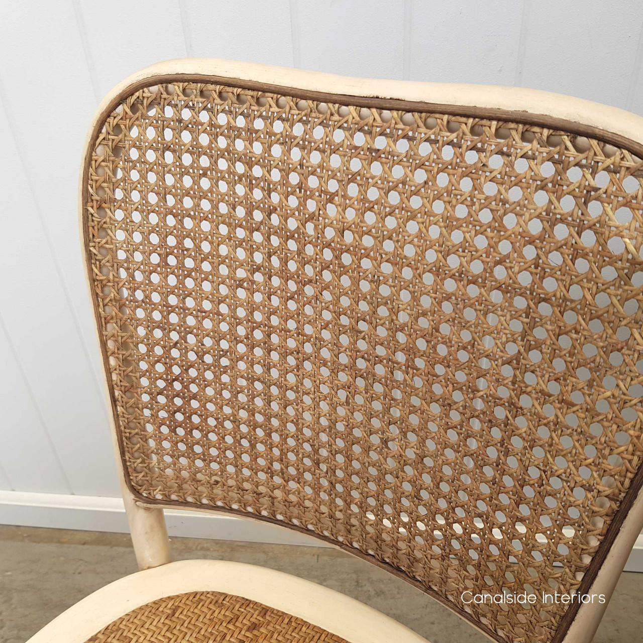 Antique White finishes the Saxon Chair, offering a timeless piece for quality, modern dining rooms - Canalside Interiors
