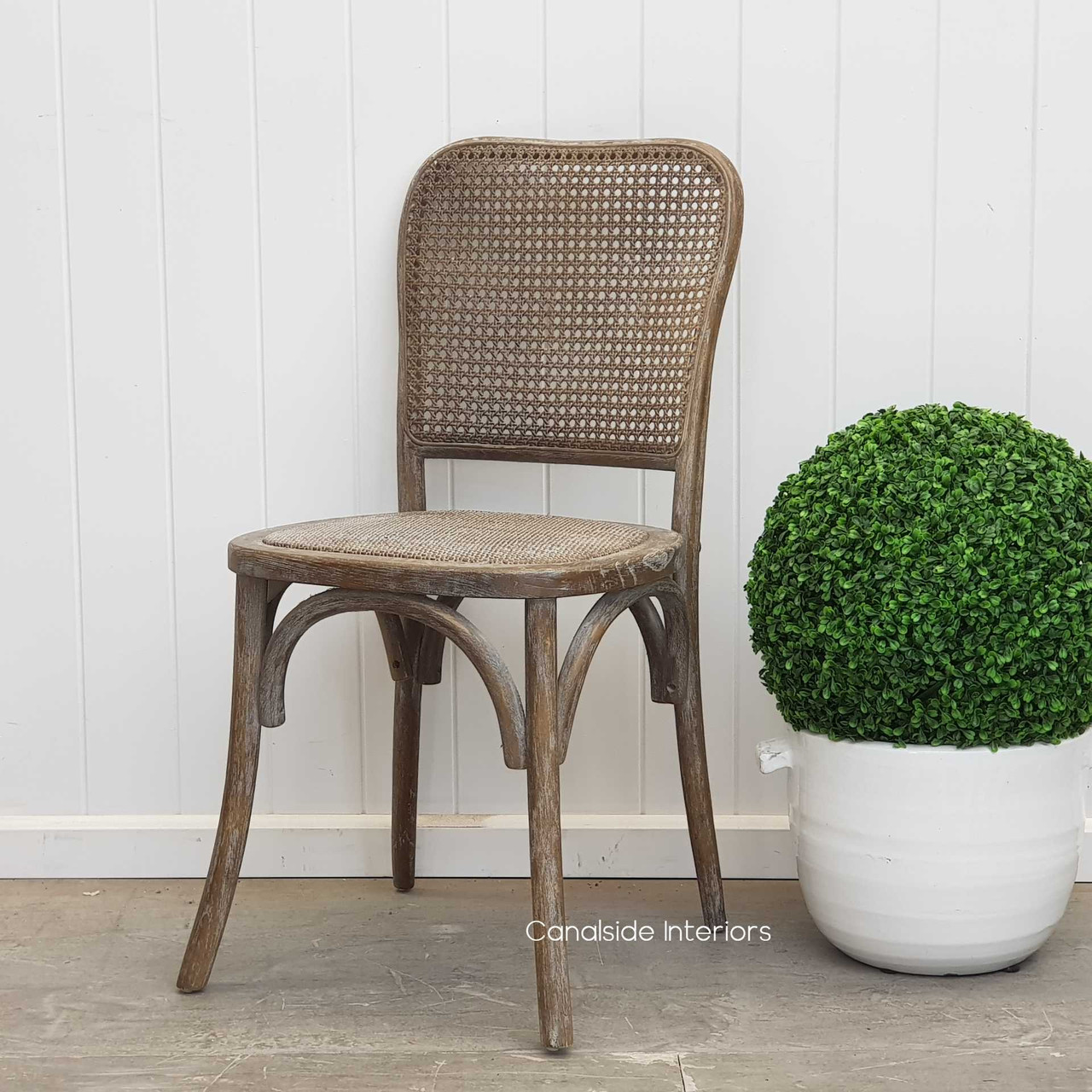 Weathered Oak Saxon Chair with a modern twist, offering coastal elegance and quality craftsmanship - Canalside Interiors