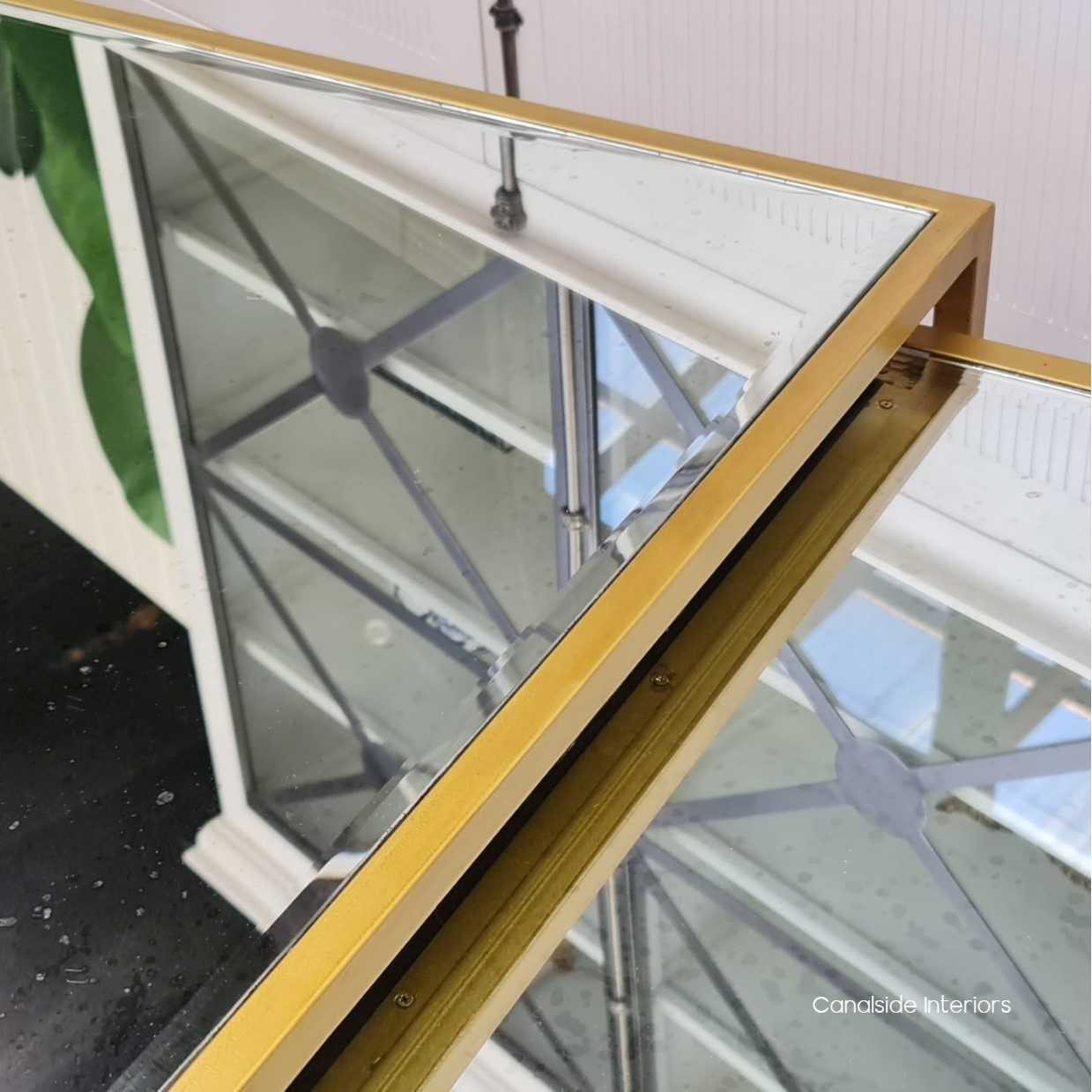 Brienne Nesting Coffee Table with Aged Mirror  TABLES, TABLES Coffee Tables, LIVING Room, LIVING Coffee & Side Tables