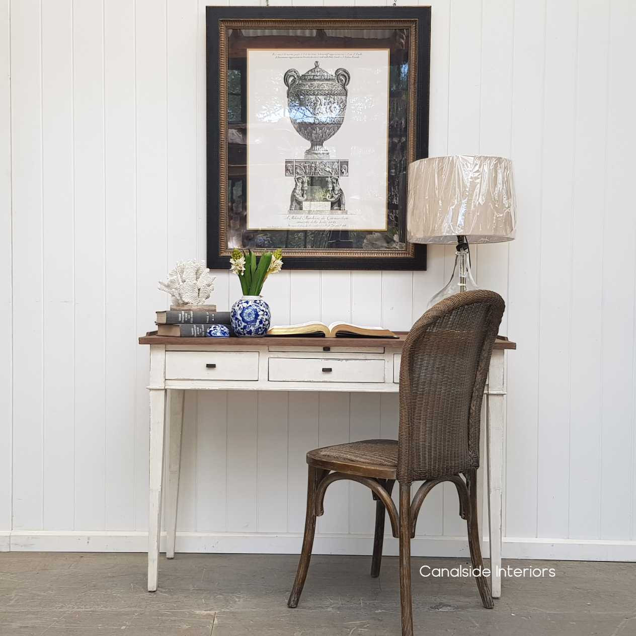 Malvali Desk Stone  HAMPTONS Style, PLANTATION Style, STORAGE Consoles & Desks