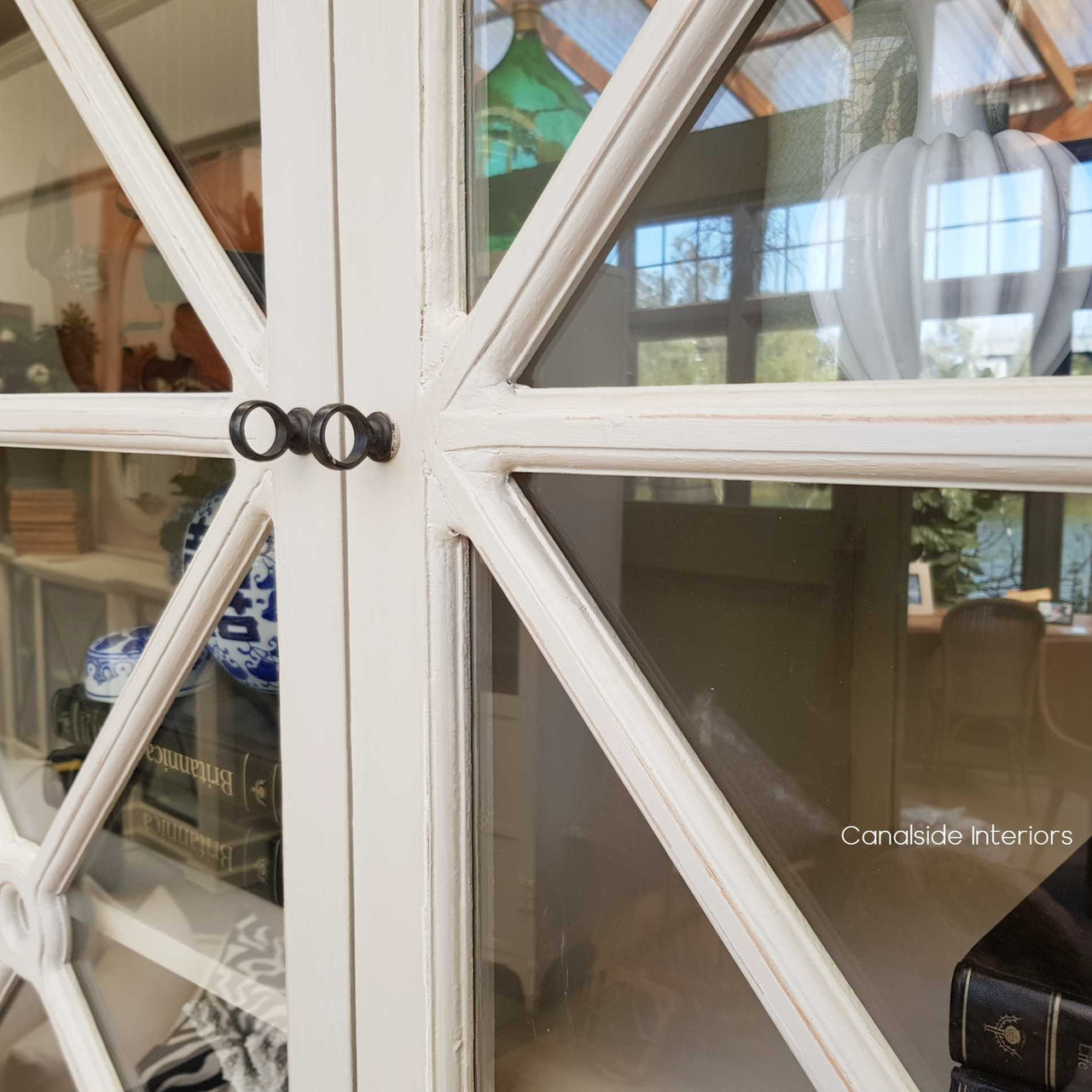 Bungalow Display Unit Distressed Stone  HAMPTONS Style, PLANTATION Style, LIVING Room, LIVING Cupboards & Bookcases, STORAGE, STORAGE Bookshelves & Cupboards