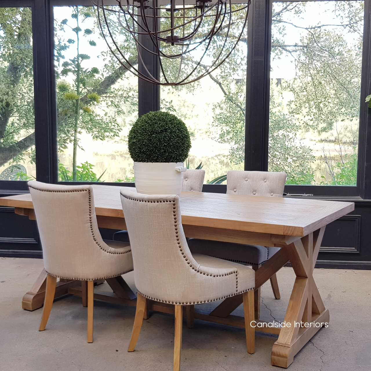 Harvest Double Extension Dining Table tables, extension tables, hamptons, hamptons table, provincial, plantation, dining tables, trestle base, dining room, cross base, cross dining table, rustic, criss cross, farmhouse, coastal