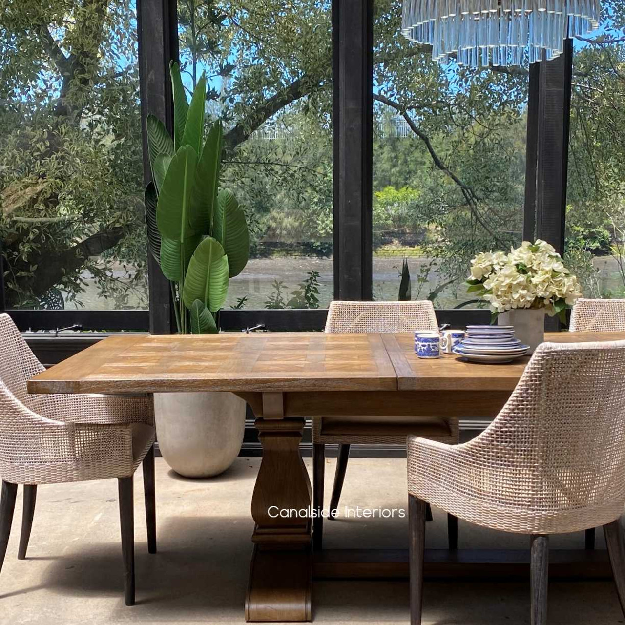 Close-up on the handcrafted parquetry detail, highlighting the intricate design and quality craftsmanship.