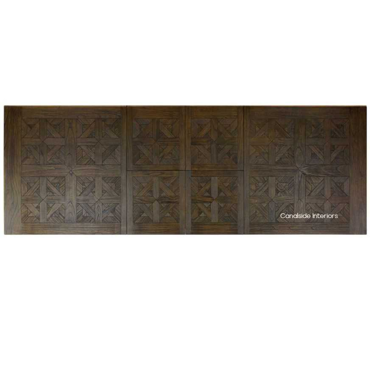 The table's craftsmanship detailed in a close-up, reflecting the unparalleled quality and care in its creation.