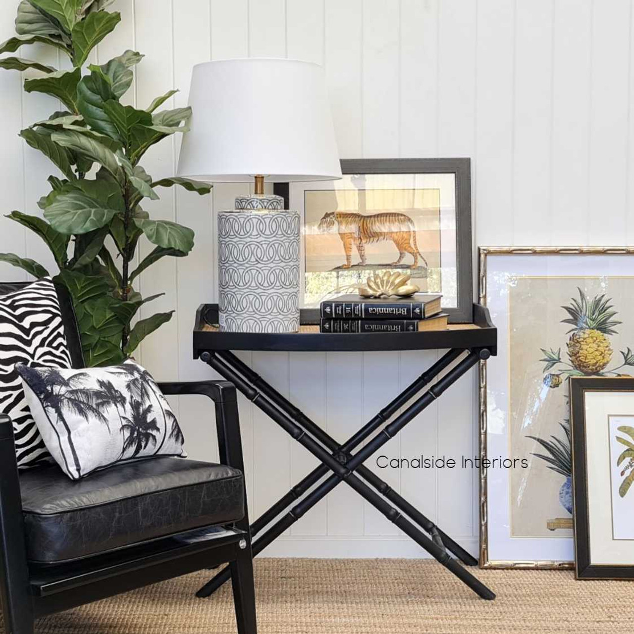 Canalside Interiors' Raffles Campaign Table: A statement of Hamptons quality in a modern bedroom setting