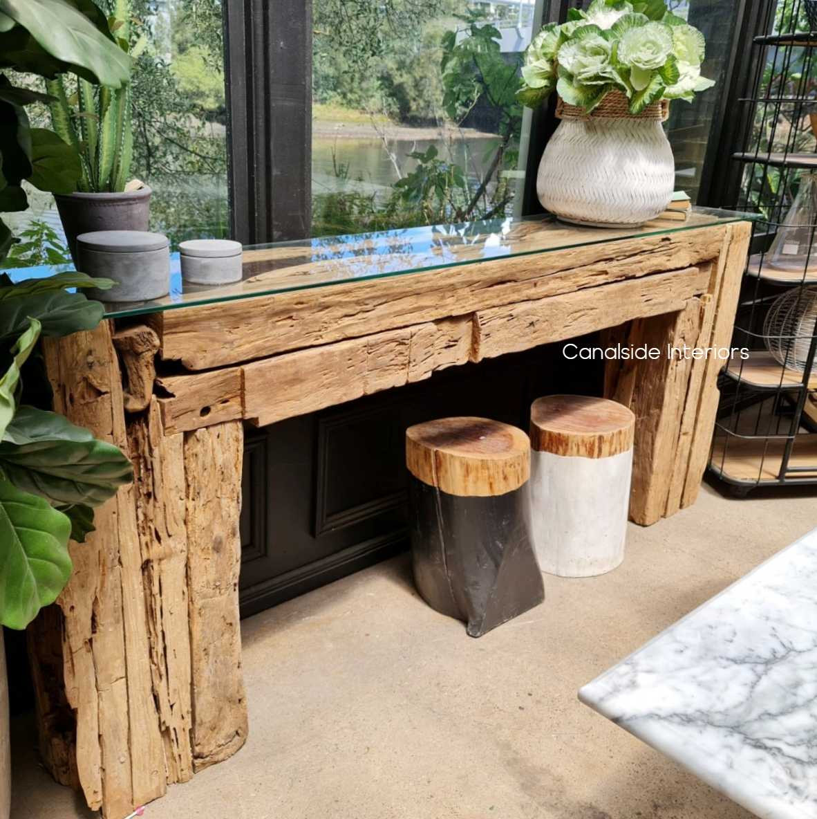 Console, Reclaimed Wood, Reclaimed Console, Recycled, Wood, timber, driftwood, console table, industrial, boho, rustic, slab, industrial