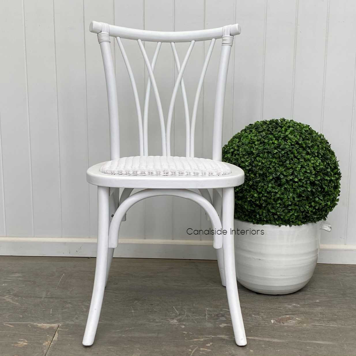 View of the Botanica Chair front on, a testament to Canalside Interiors' attention to detail and quality.