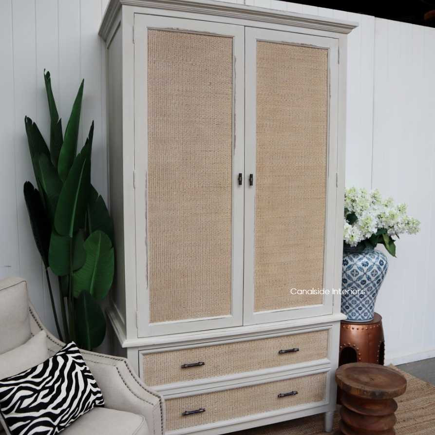 Integrated into a sleek hallway, the wardrobe enhances the area with its storage capabilities and sophisticated appearance.