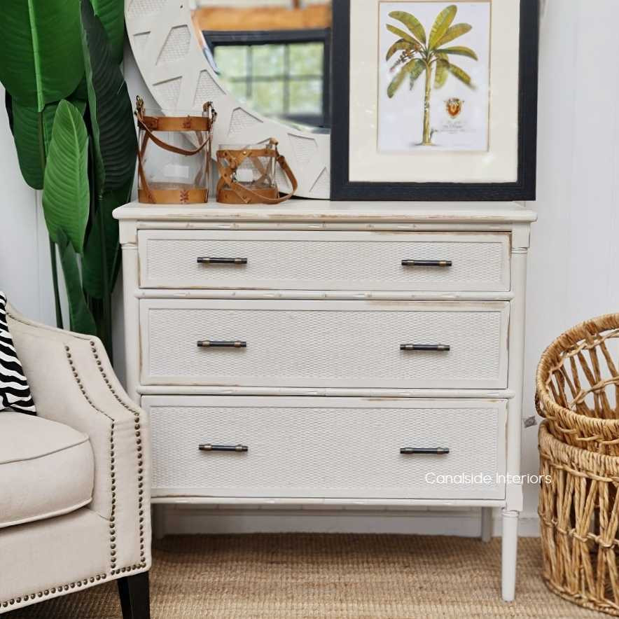 A classic with a modern twist, the Brielle Chest brings coastal sophistication to your library, coupled with practical storage solutions