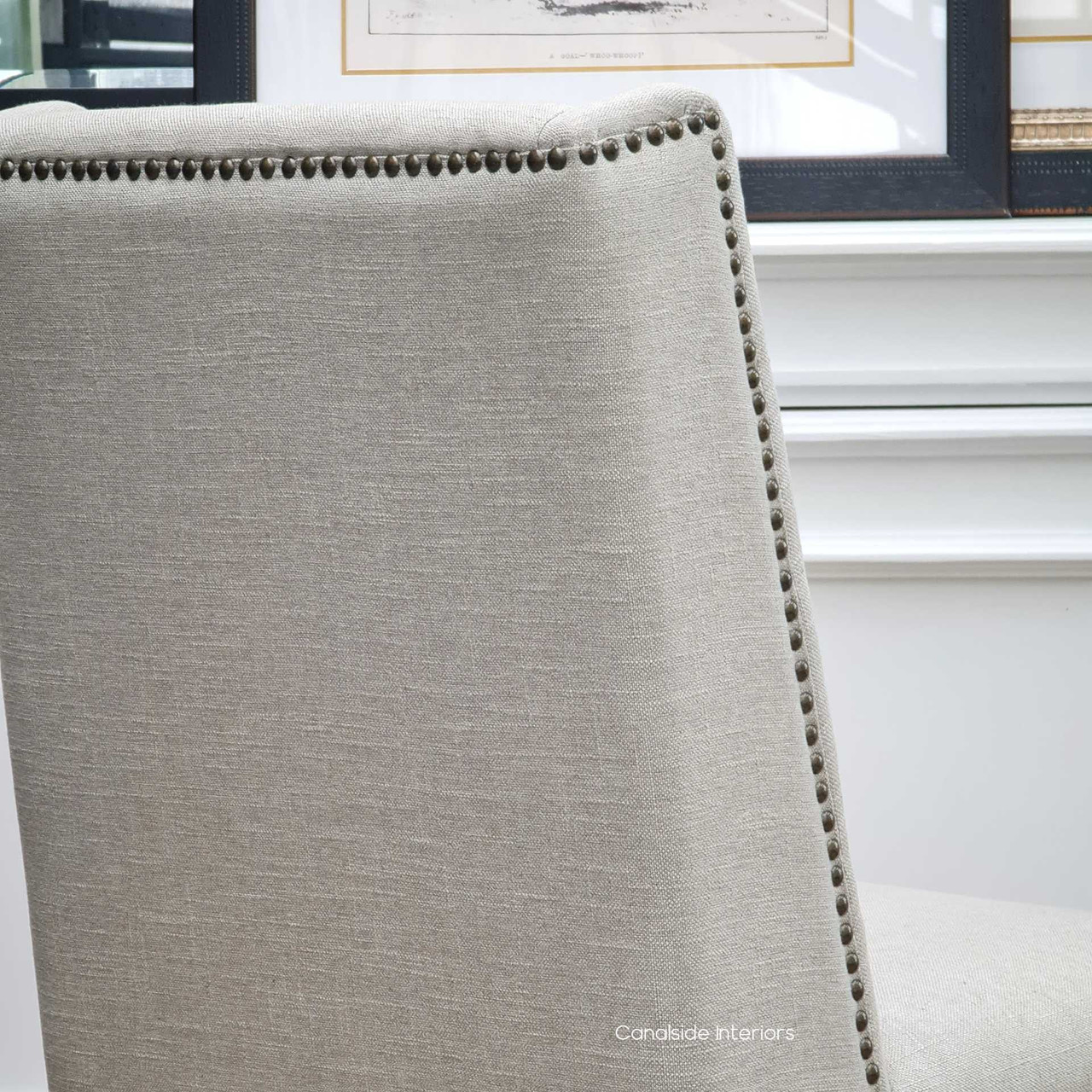 Leclerc Dining Chair - Cream/Black Legs - IN STOCK