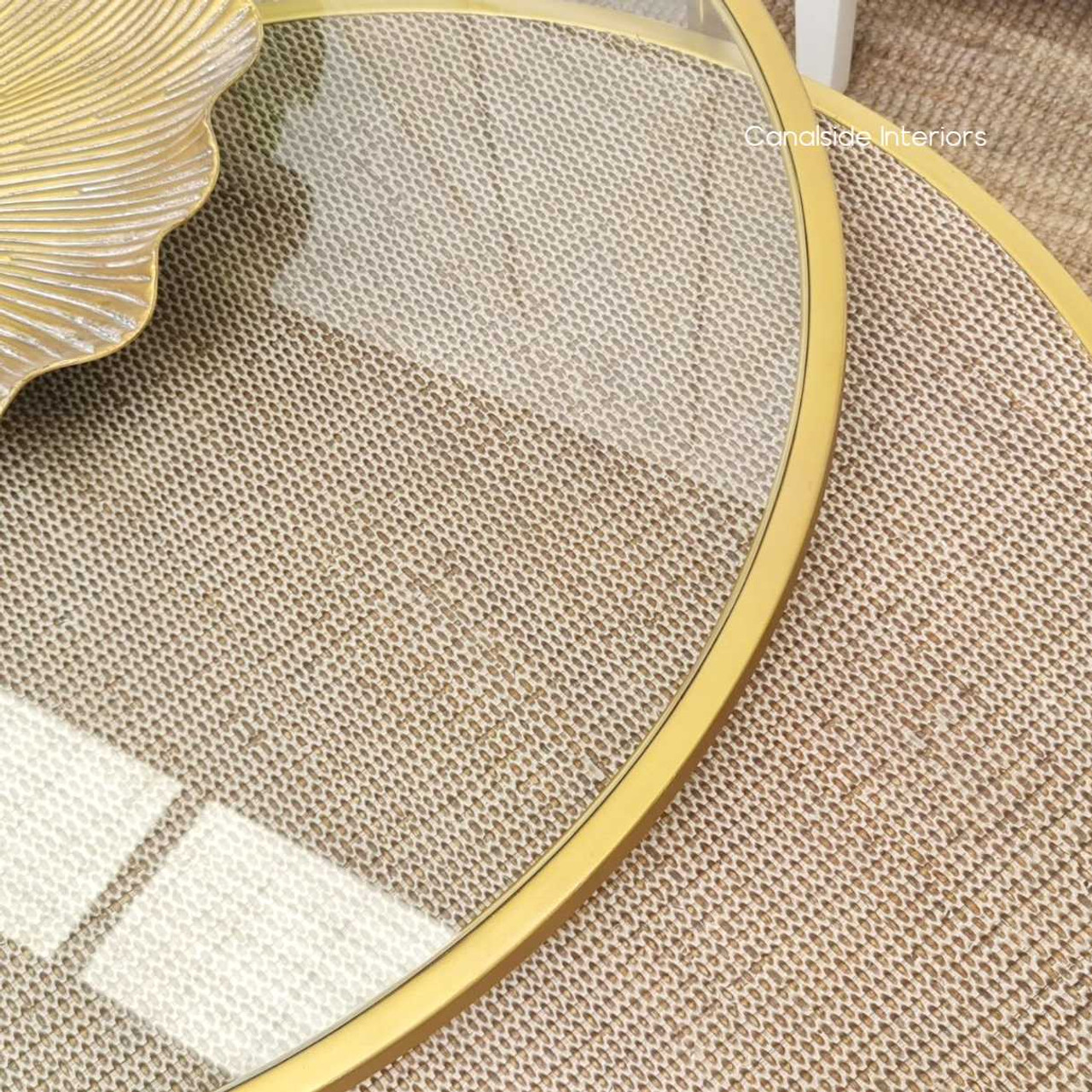 Accentuate the luxury of a coastal ambiance with the gilded elegance of the Knox Plantation Coffee Tables, ideal for both bedroom and living room settings – Canalside Interiors