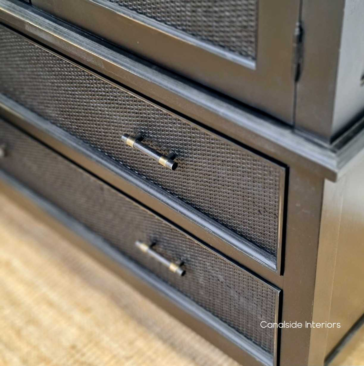 Set within a luxurious living space, the wardrobe adds sophistication and style, serving as a functional and decorative piece.