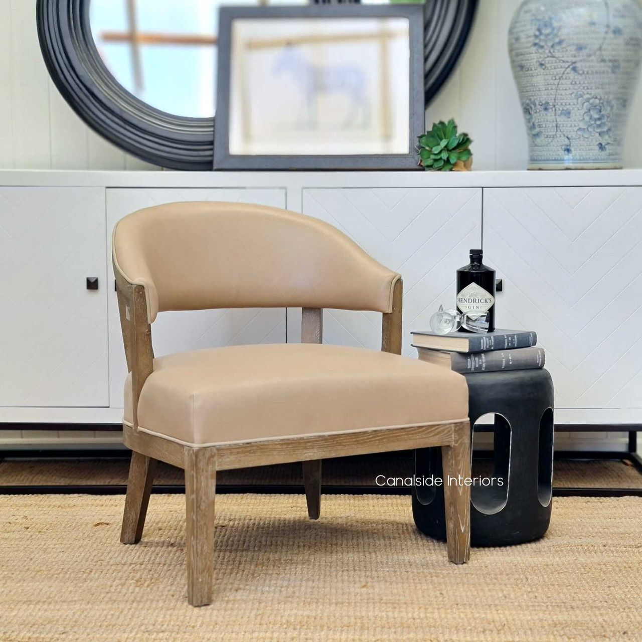 Waterhouse Leather Deconstructed Occasional Armchair, Chair, Living Room, Livingroom, Lounge Room, Loungeroom, Family Room, Familyroom, Armchairs, Chairs, Contemporary, Classic, Hamptons