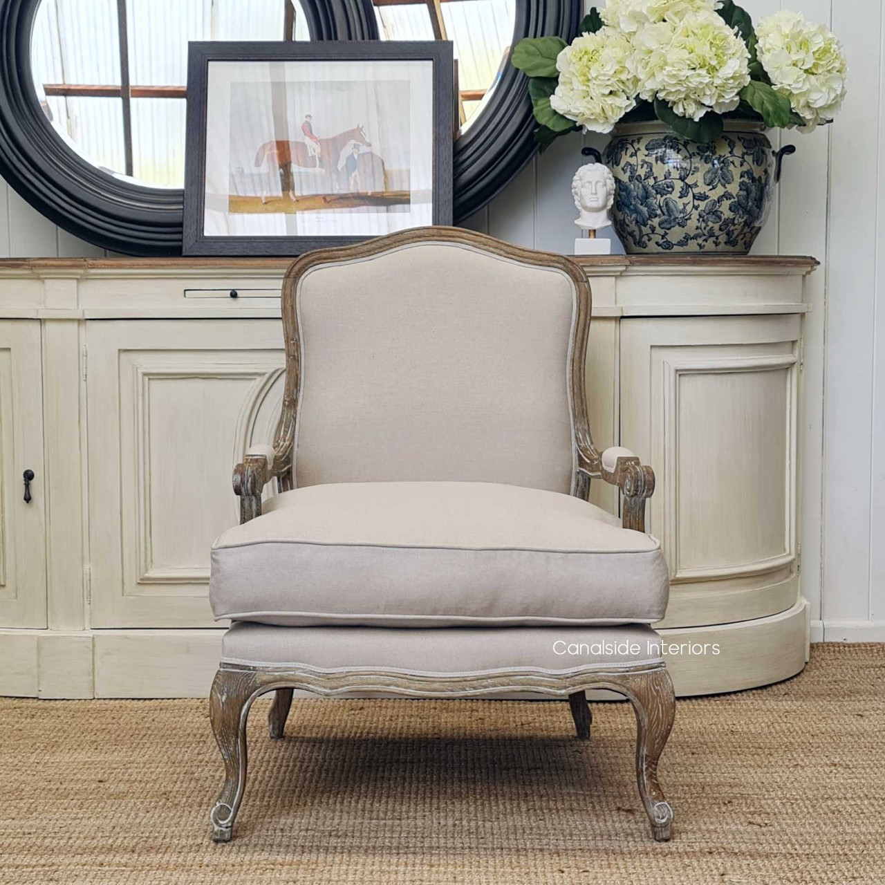 An atmospheric shot with soft lighting, focusing on the chair's inviting appeal and comfort.