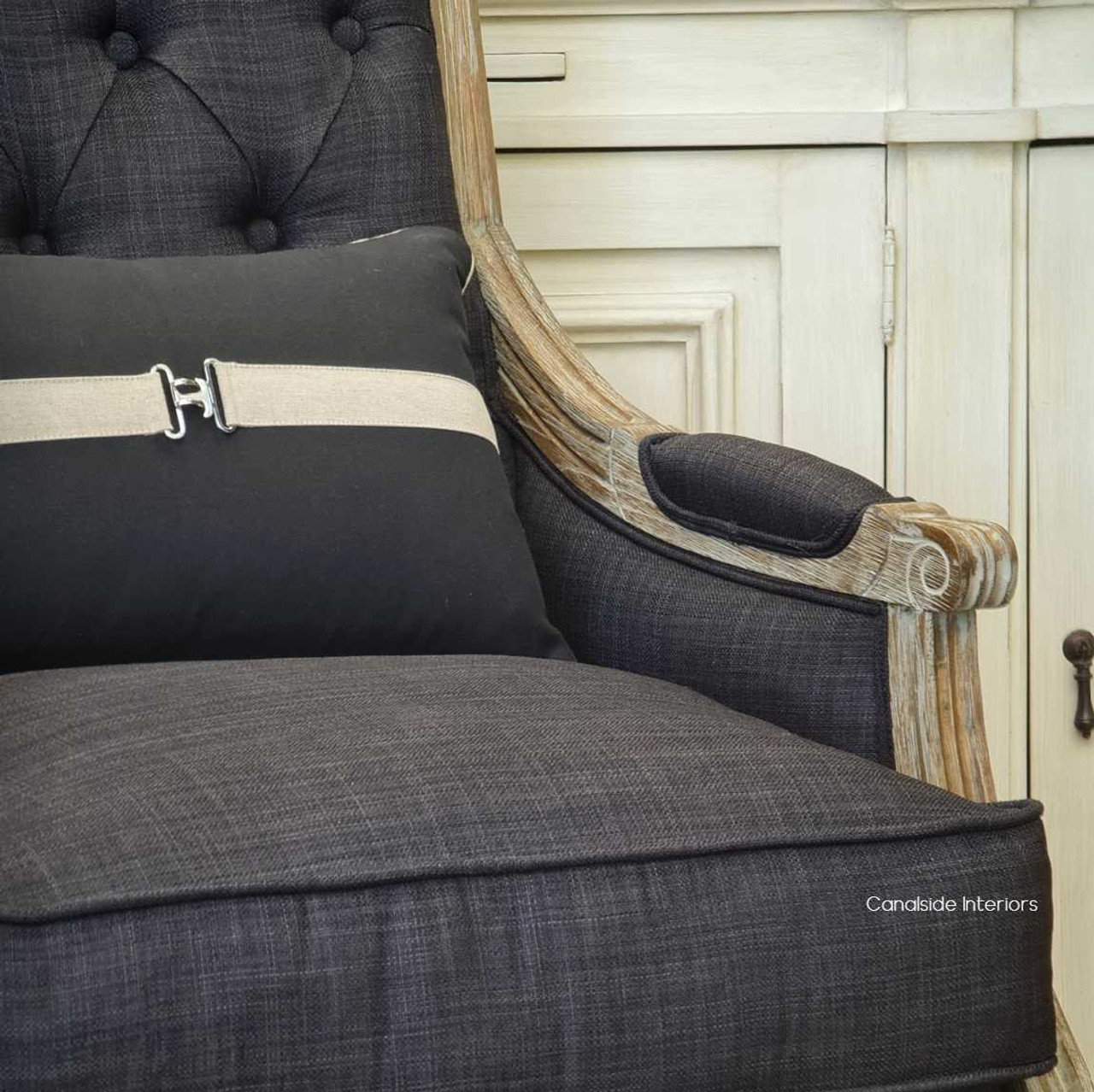 The Pearson Armchair completing a Hamptons-style living room - Coastal elegance redefined.