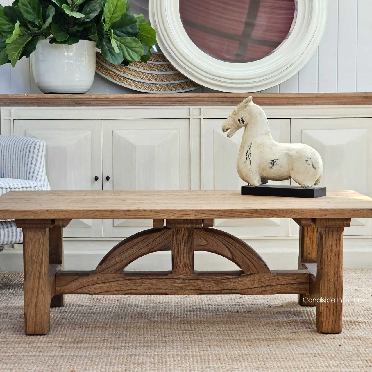 Treadstone Solid Oak Coffee Table, hamptons, hampton table, provincial, plantation, dining tables, trestle base, living room, livingroom, family room, loungeroom, coffee tables