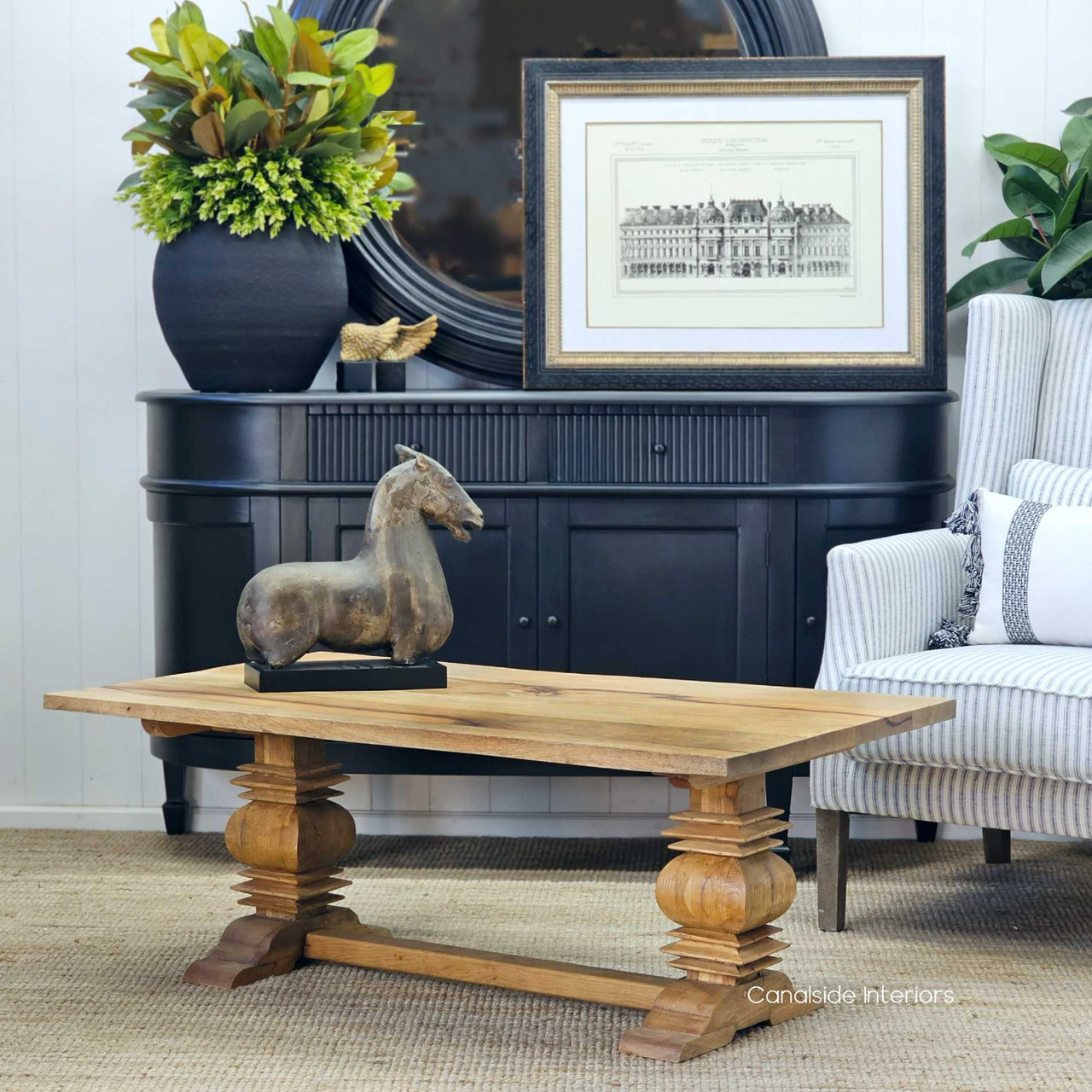 Artisan Coffee Table, hamptons, hampton table, provincial, plantation, dining tables, trestle base, living room, livingroom, family room, loungeroom, coffee tables, pedestal base