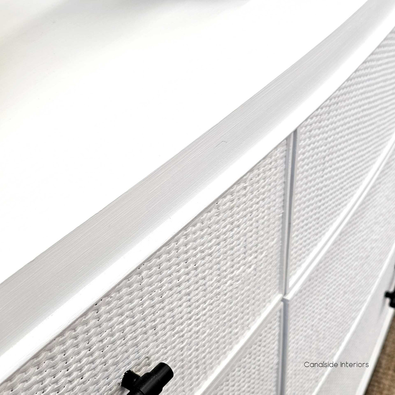 Claremont Rattan 9 Chest, White BEDROOM, HAMPTONS Style, PLANTATION Style, TABLES Side Tables, LIVING Side Tables, BEDROOM, sideboard, buffet, bedroom furniture, bedroomfurniture, bedroom style, bedroomstyle,