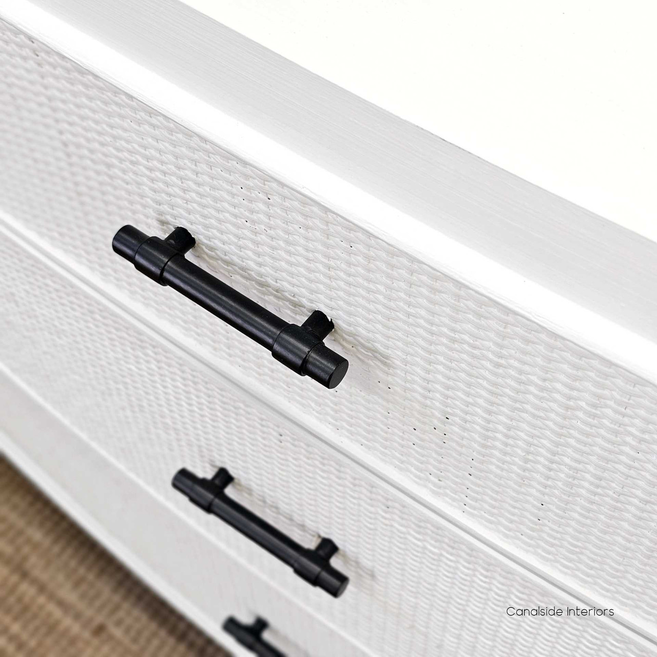 Claremont Rattan 9 Chest, White BEDROOM, HAMPTONS Style, PLANTATION Style, TABLES Side Tables, LIVING Side Tables, BEDROOM, sideboard, buffet, bedroom furniture, bedroomfurniture, bedroom style, bedroomstyle,