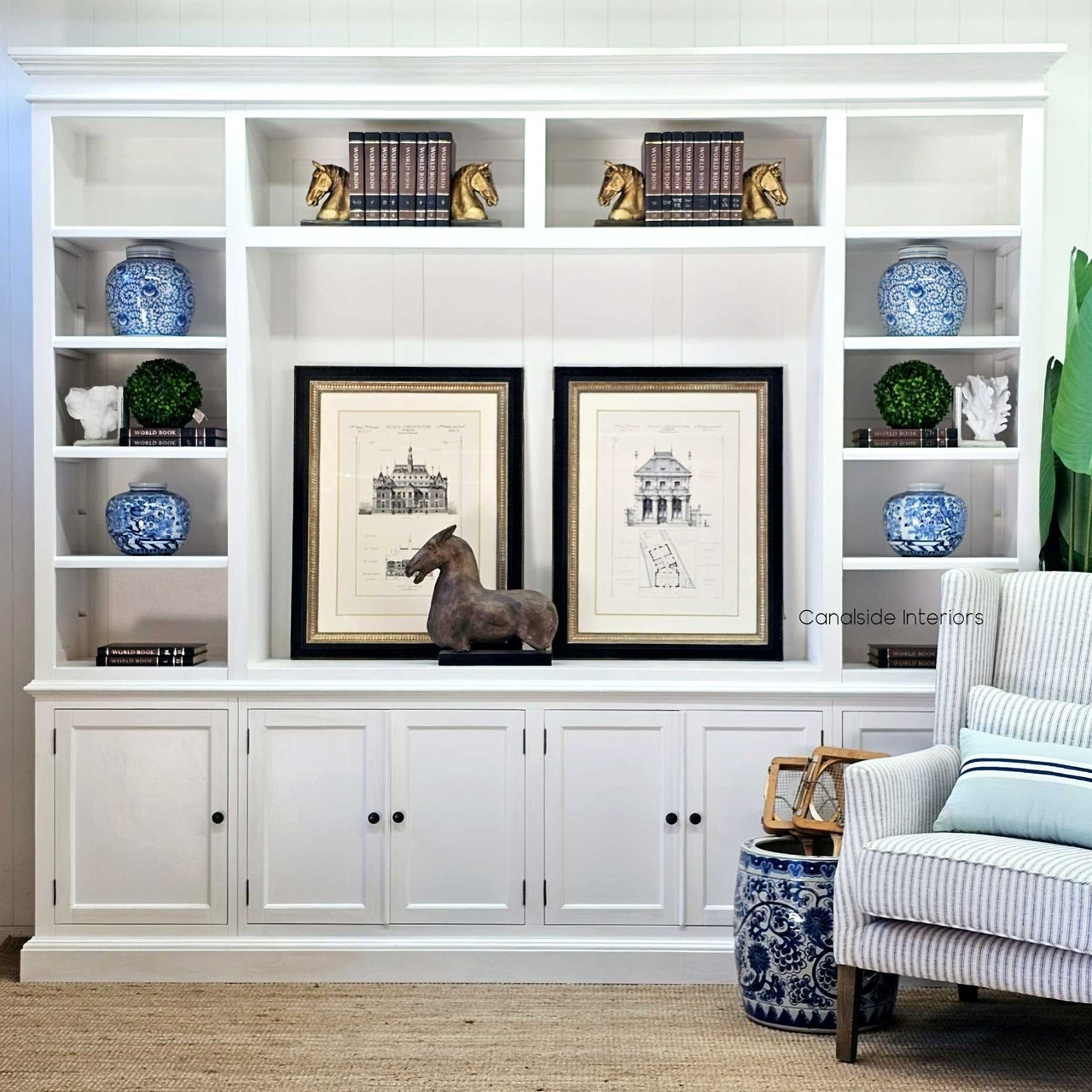 Aesthetic close-up of the white Casement TV Unit's minor distressing that adds character to its timeless design.