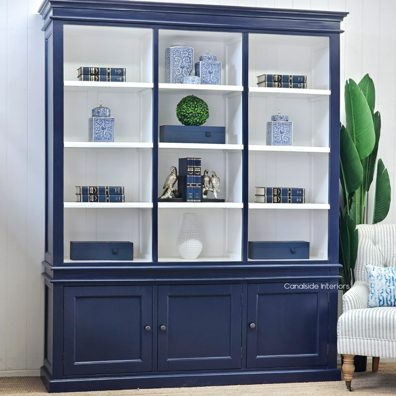 Elegant Grange Wall Unit against a lounge room setting, reflecting quality craftsmanship | French Provincial Style