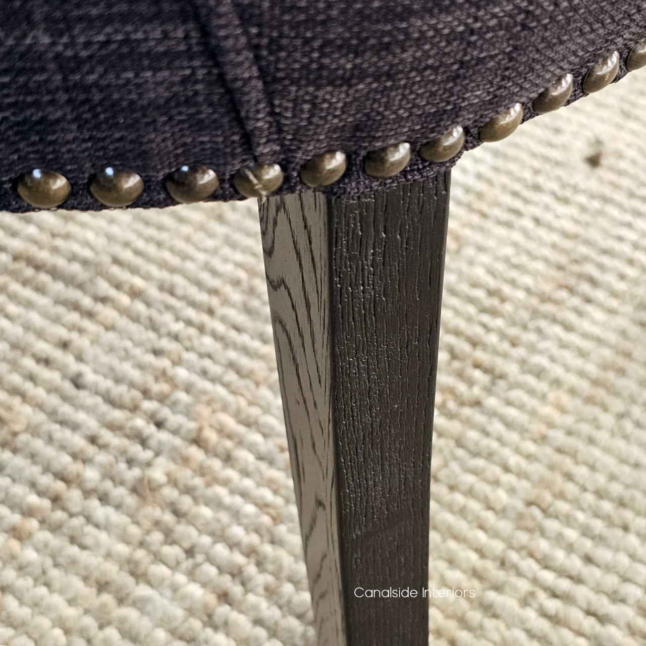 Bennet Upholstered Button Back Dining Chair, Classic Elegance with Modern Touches, Close-Up Shot