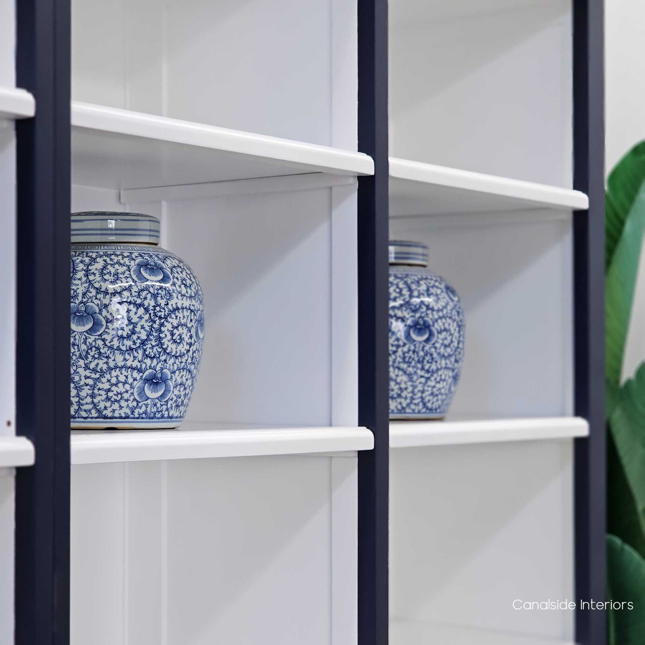 Close-Up of Shelves focusing on the spacious shelves, perfect for displaying your favourite books and decor, embodying a blend of style and functionality.