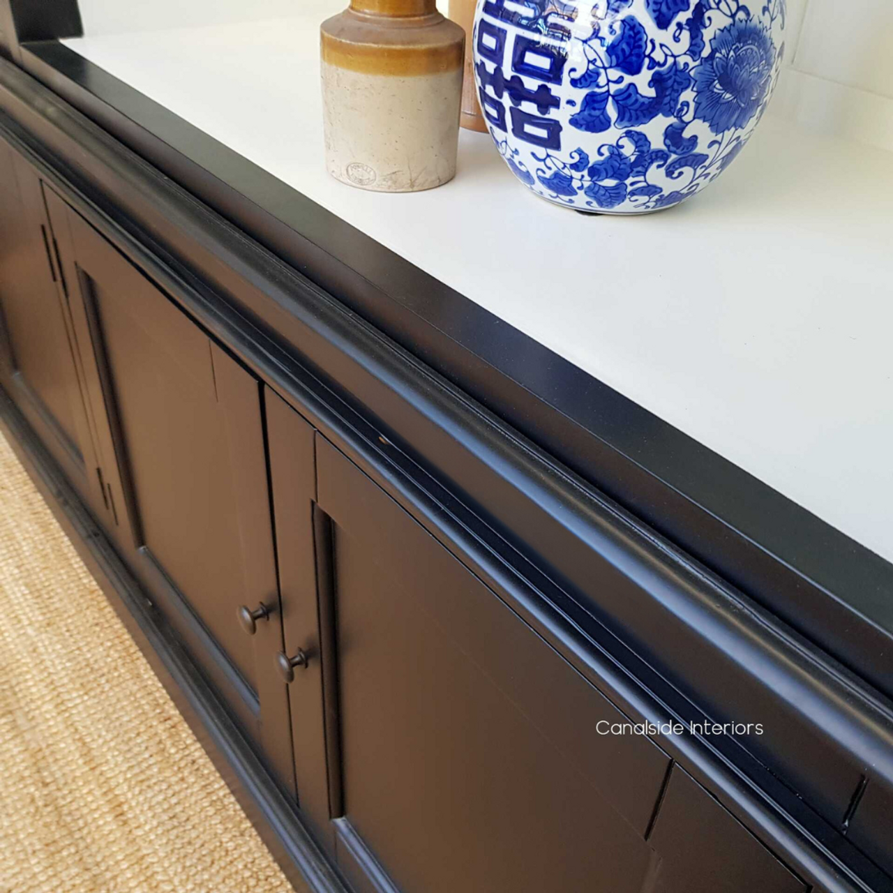 Grange 3 Door Wall Unit featuring minor distressing, embodies a classical aesthetic for your dining room 