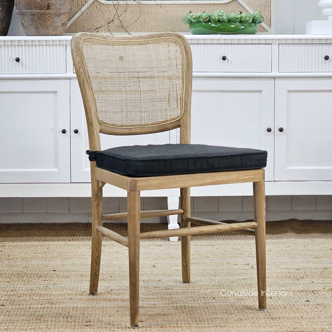 Noda Solid Oak Chair, Simple and Chic Addition to Any Dining Space, Angled View
