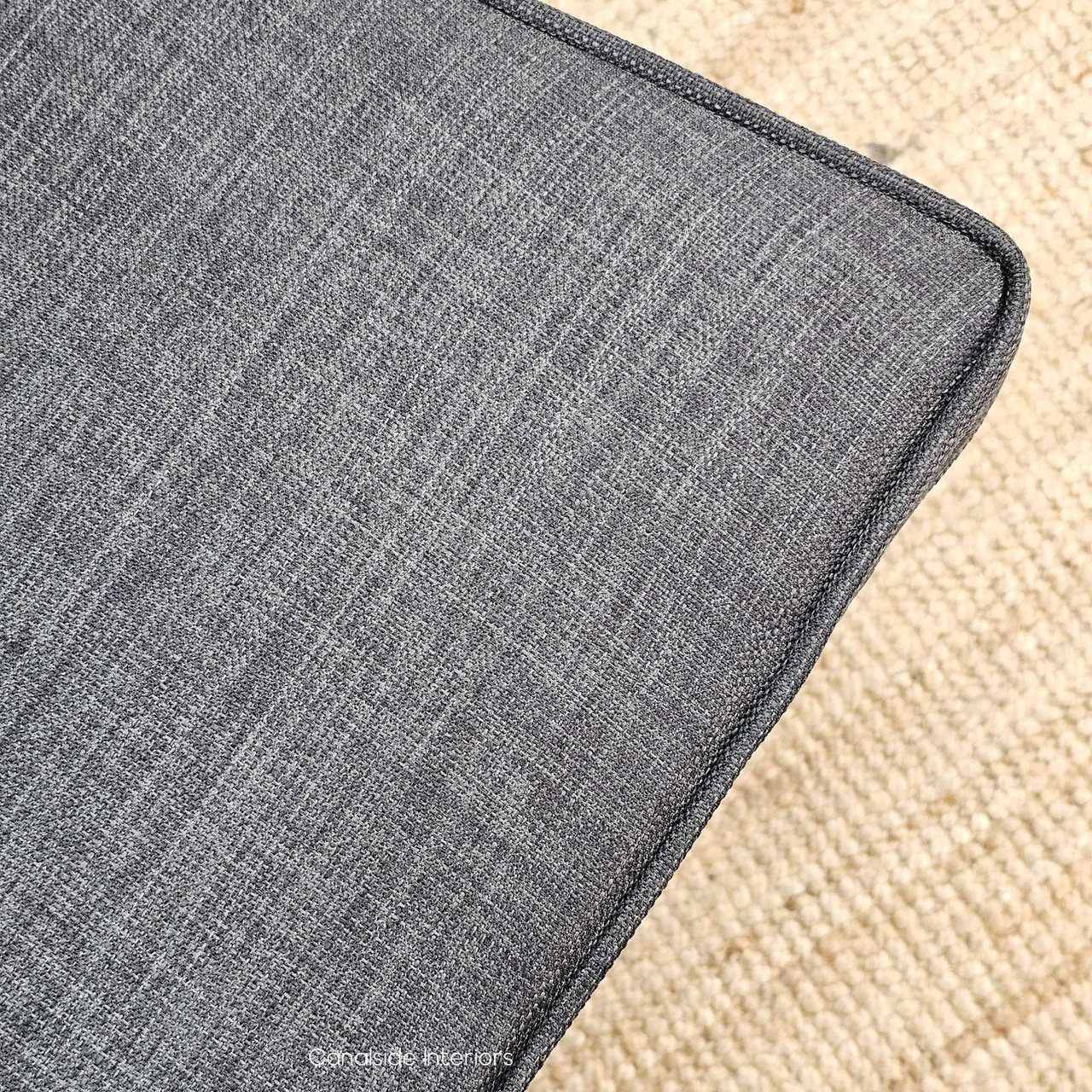 Handcrafted Noda Dining Seat with Rustic Rattan Weave, Close-Up Detail