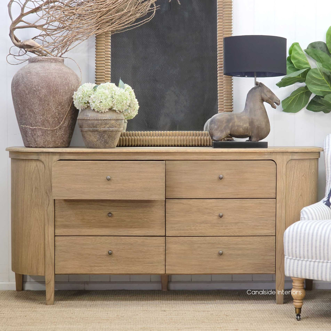 Image of the chest with a drawer partially open, showing the practicality in storage