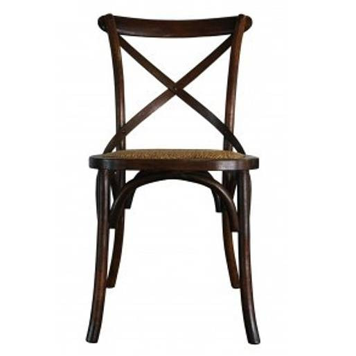 Cross Back Chair Walnut CHAIRS, CAFE FURNITURE, HAMPTONS Style, PLANTATION Style, CHAIRS Dining, CAFE FURNITURE Stools & Chairs