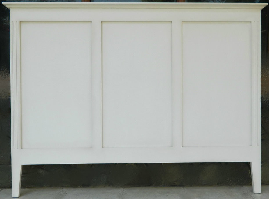 Peninsula Queen Headboard White  BEDROOM Headboards & Ottomans,