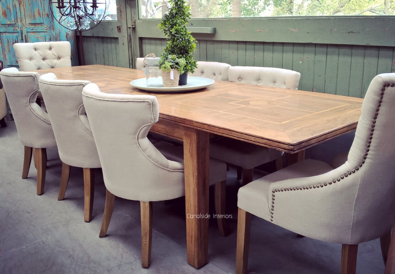 Florence Marble Inlay Double Extension Dining Table DOUBLE EXTENSION 3.1M  for April TABLES, HAMPTONS Style, PLANTATION Style, TABLES Dining Tables