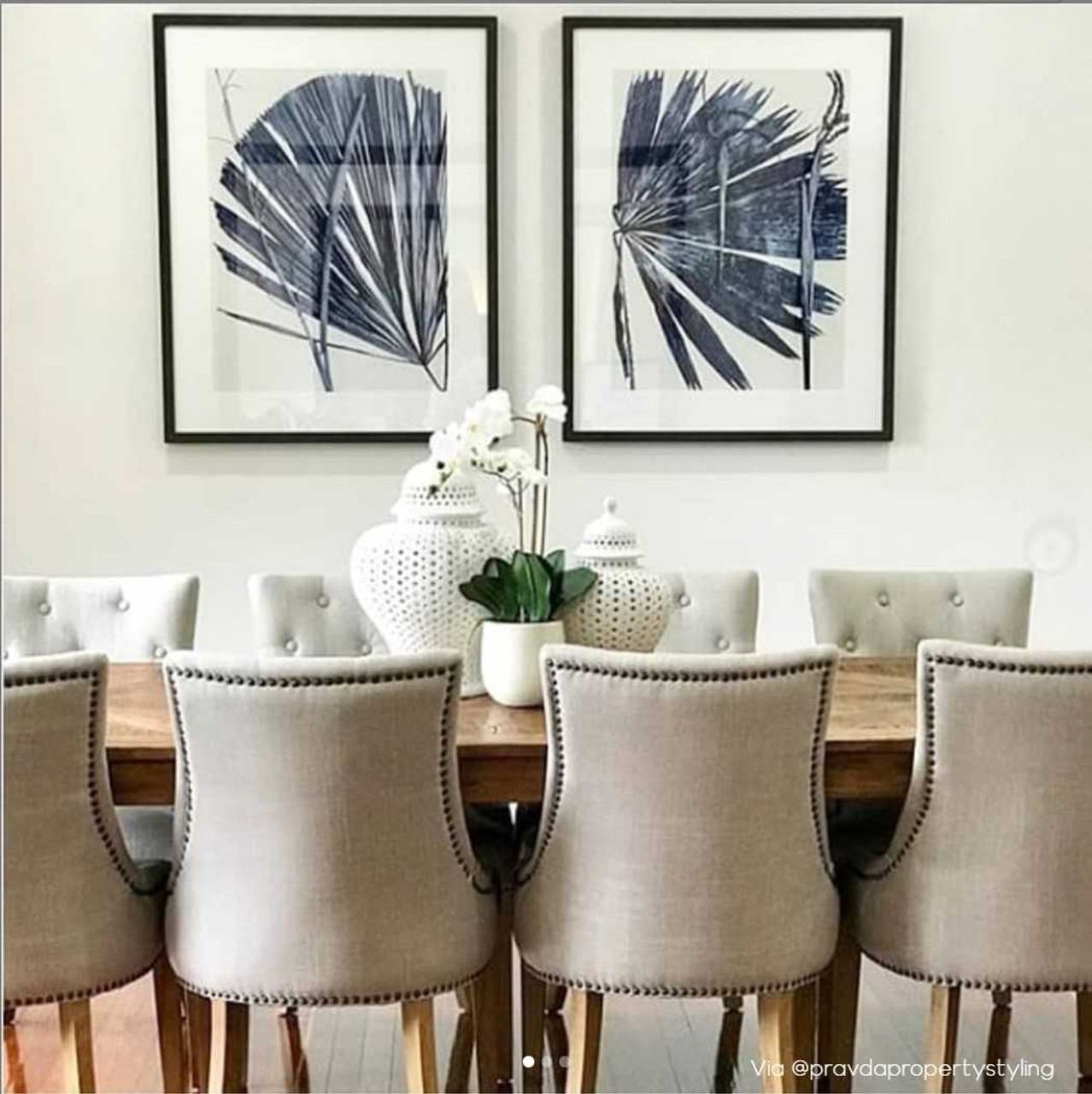 Bennet Button Back Upholstered Dining Chair Cream  FRENCH  FURNITURE, CHAIRS, HAMPTONS Style, PLANTATION Style, CHAIRS Dining, CHAIRS Lounge, LIVING Room, LIVING Chairs