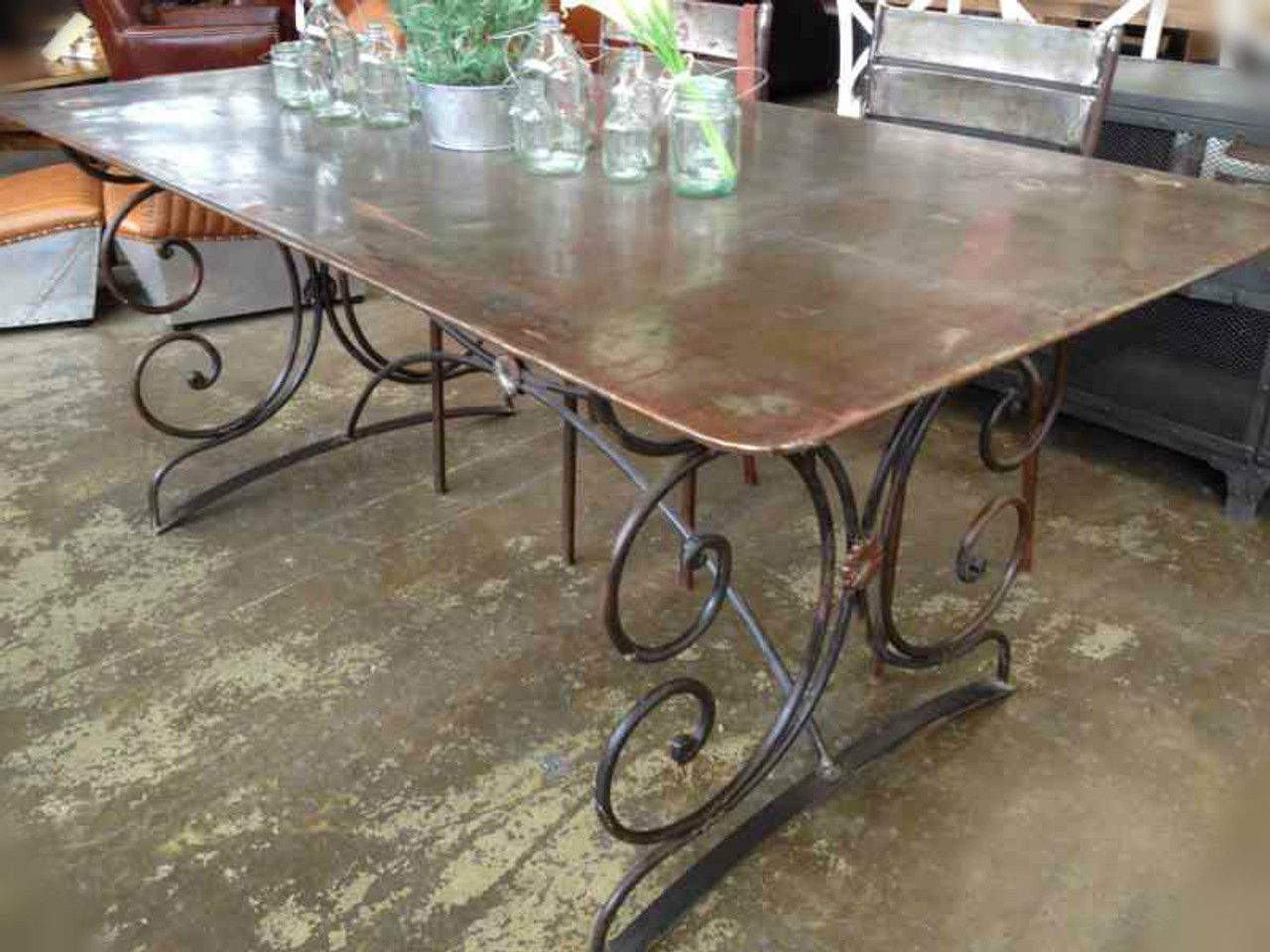 Katherine Steel Ornamental Dining Table