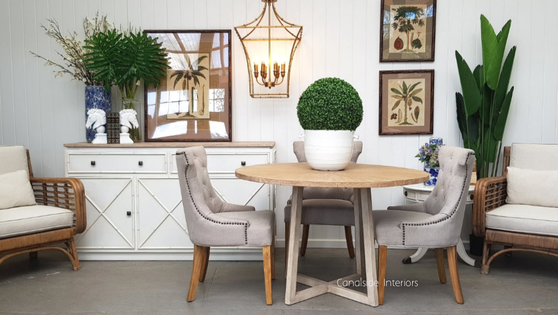 Frontal view of the Banana Palm Artwork, showcasing the lush greenery against the natural bamboo frame, embodying tropical decor.