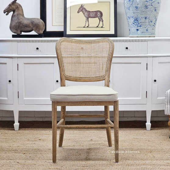 Noda Solid Oak Chair, Simple and Chic Addition to Any Dining Space, Angled View