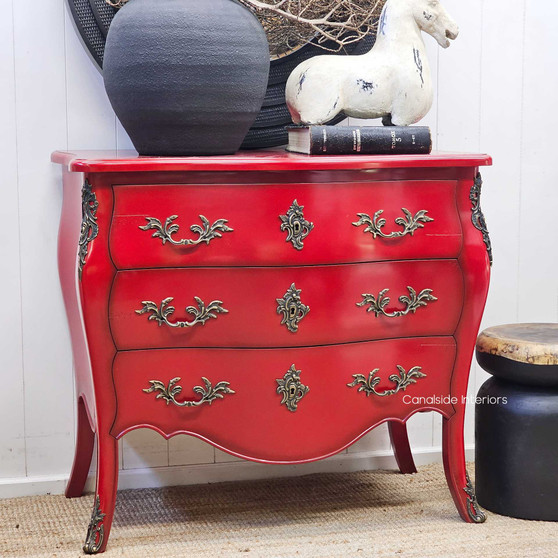 Shot with modern and antique pieces nearby, demonstrating versatility in layered interiors.