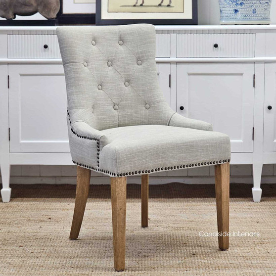 Bennet Upholstered Dining Chair, Comfortable and Stylish Seating for Everyday Use, Angled View