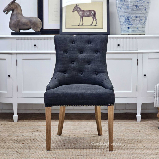 Bennet Upholstered Dining Chair, Comfortable and Stylish Seating for Everyday Use, Angled View