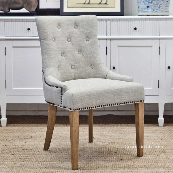 Bennet Upholstered Dining Chair, Comfortable and Stylish Seating for Everyday Use, Angled View