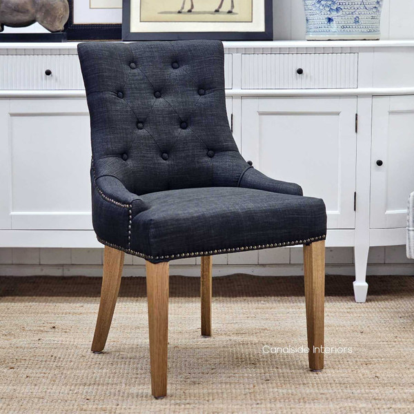 Bennet Upholstered Dining Chair, Comfortable and Stylish Seating for Everyday Use, Angled View