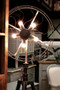 Industrial Fan Floor Lamp 180cm