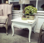 Laurent Side Table Coffee Table Distressed White FRENCH  FURNITURE, TABLES, TABLES Coffee Tables, TABLES Side Tables, LIVING Room, LIVING Coffee & Side Tables