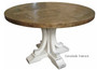 Artisan Parquetry Top Round Dining Table Canalside Interiors