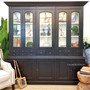 The handcrafted detailing of the Key Largo Display Unit from Canalside Interiors offers a classical touch to your Hamptons-inspired living room.