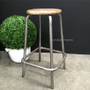 Axis Industrial Bar Stool Distressed SilverRust