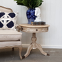 Cobble Hill II Round Side Table Limewash  FRENCH  FURNITURE, TABLES, HAMPTONS Style, PLANTATION Style, TABLES Side Tables, LIVING Coffee & Side Tables, BEDROOM Bedsides