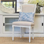 Stark Dining Chair Distressed White with cream upholstery  FRENCH  FURNITURE, CHAIRS, HAMPTONS Style, PLANTATION Style, CHAIRS Dining